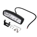 Phare additionnel LED - Feu LED - 18W - 6 leds - 160mm