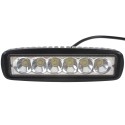 Phare additionnel LED - Feu LED - 18W - 6 leds - 160mm