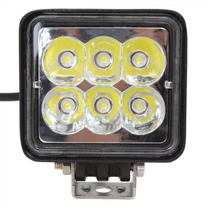 Feux LED additionnels carrés longue portée 75mm pour camion et 4x4