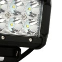 Feu LED moto - Phare LED - 18W - 95mm - Carré