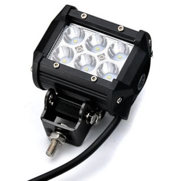 Phare additionnel LED CREE Carré 10W pour Moto - Scooter - Quad