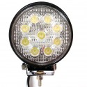 Phare LED additionnel - 27W - 110mm - rond - universel