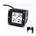 Phare LED moto - Feu Led moto - 20W - 82mm - Carré