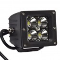 Phare LED moto - Feu Led moto - 20W - 82mm - Carré